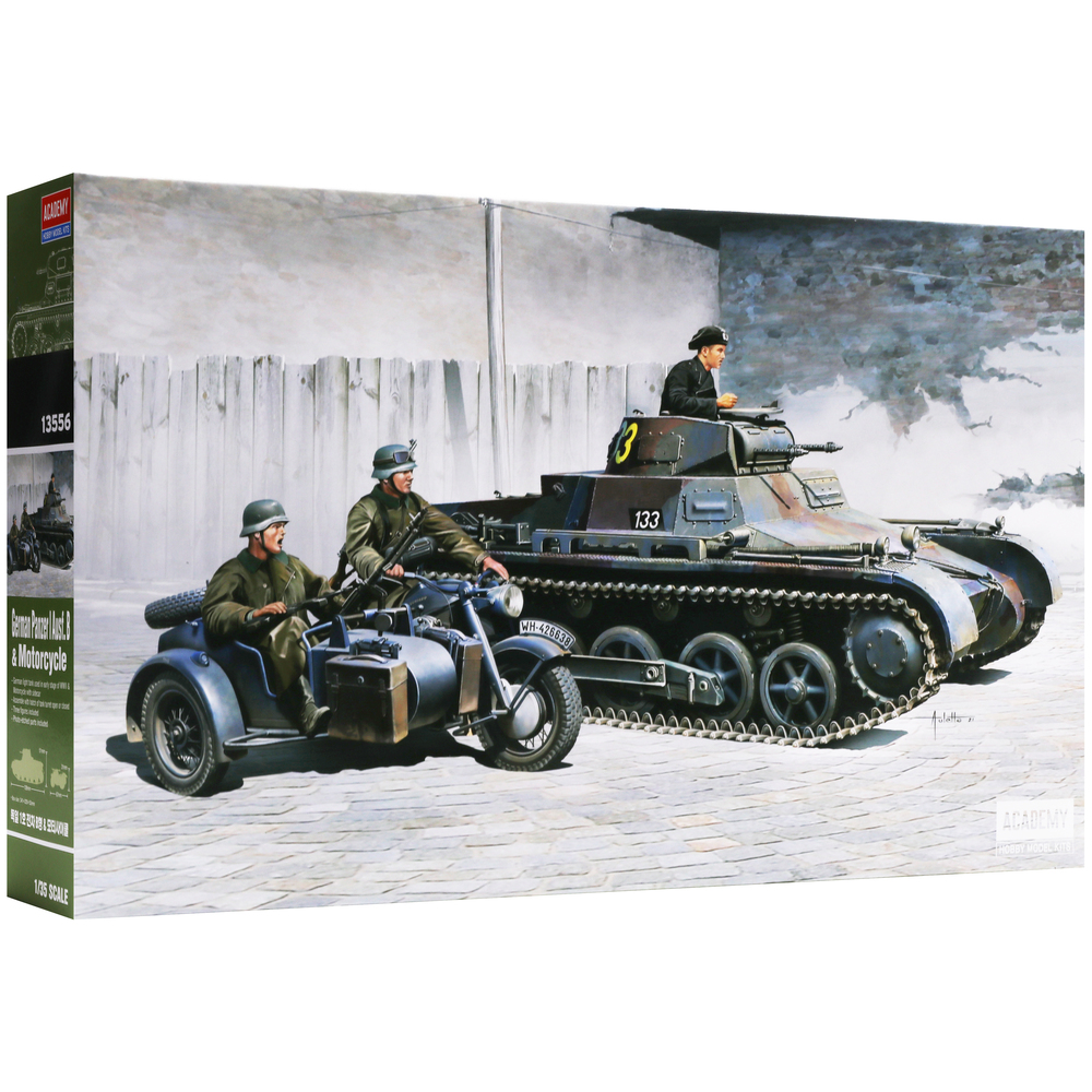 ジオラマ1/35 アカデミー 戦車 ドイツ軍Panzer I Ausf B完成品 Academy