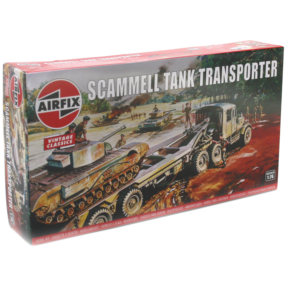 Airfix Vintage Classics Scammell Tank Transporter Model Kit Scale 176