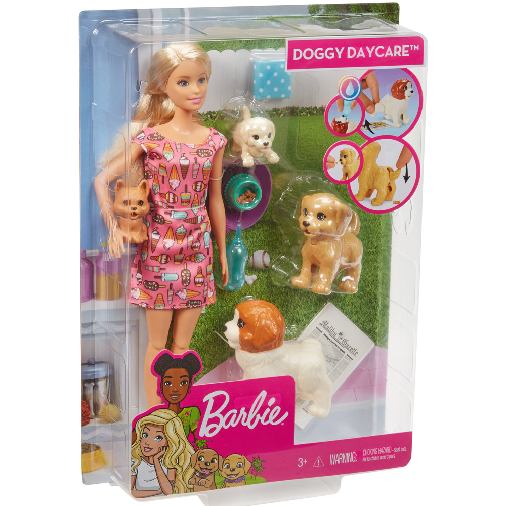 barbie doggy daycare doll and pets