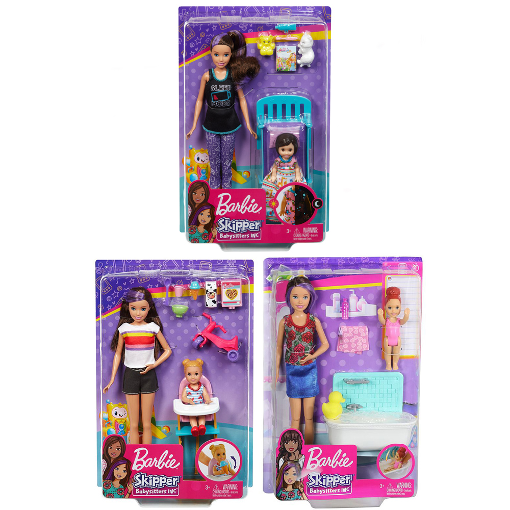 Barbie SKIPPER BABYSITTER Inc Bambola \u0026 Playset scelta delle 