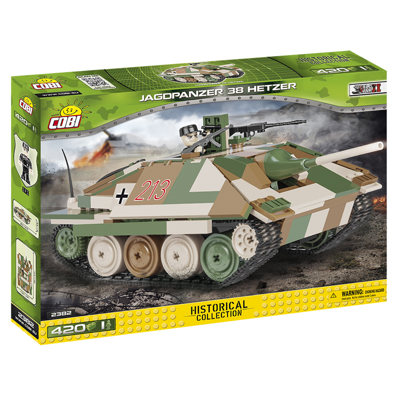 Cobi Toys Historical Collection Jagdpanzer 38 Hetzer Tank Building Set 2382 NEW
