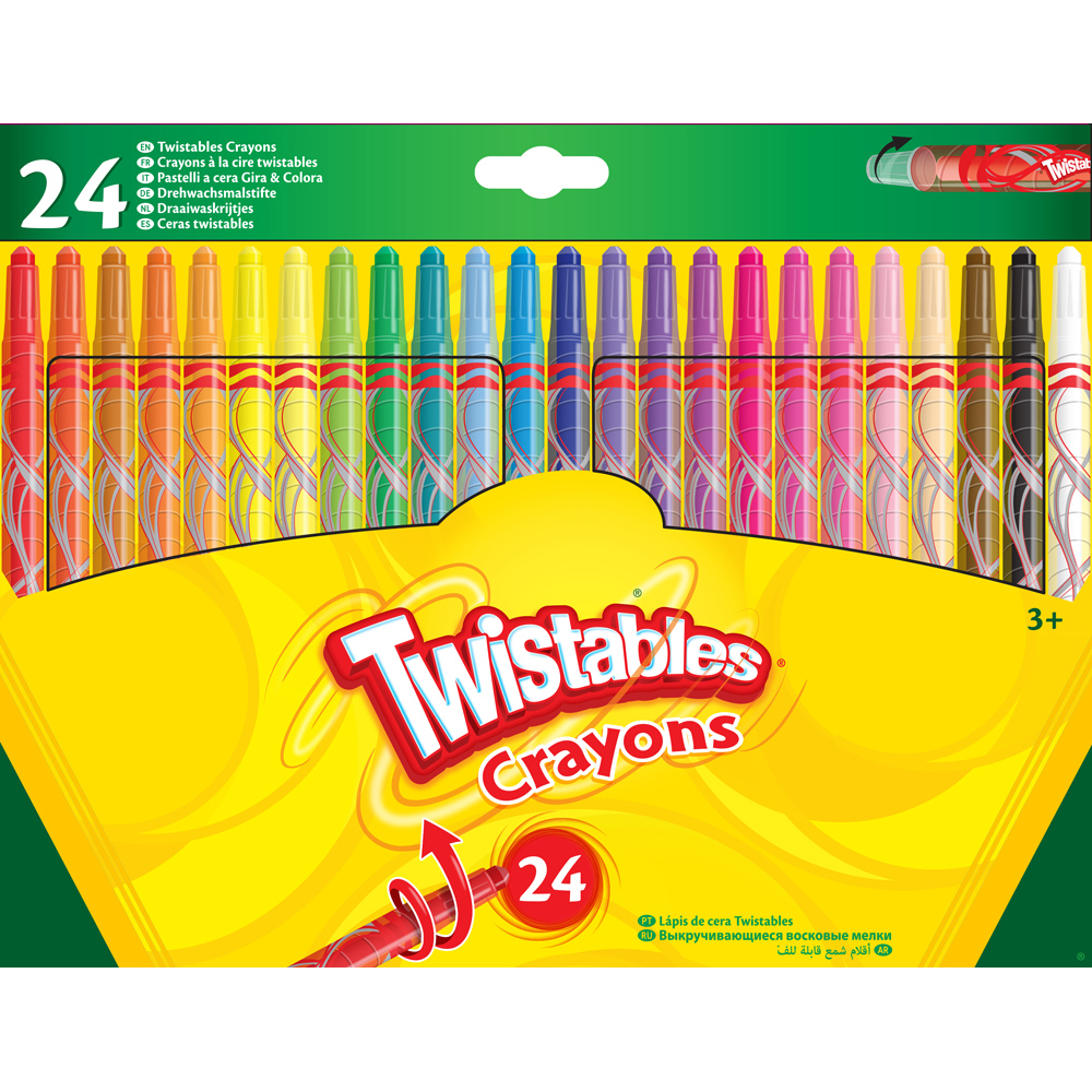 Crayola Twistables Colouring Crayons 24 Pack 71662528508 eBay