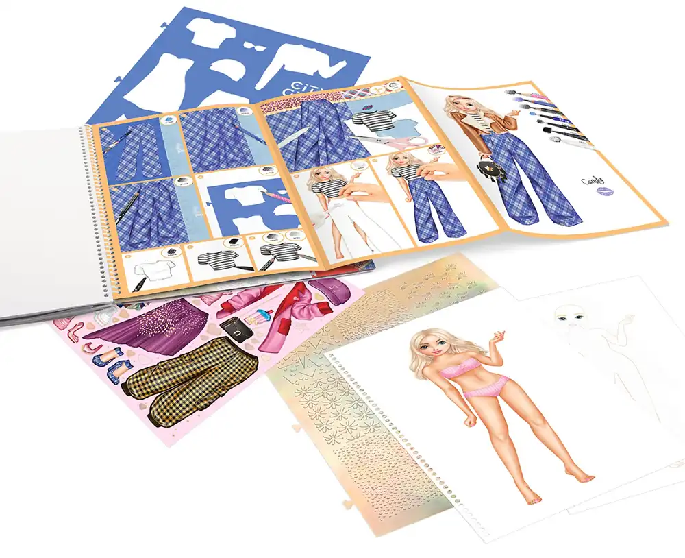 Depesche TOPModel Dress Me Up Big Cut Out Sticker Book Talita & Fergie