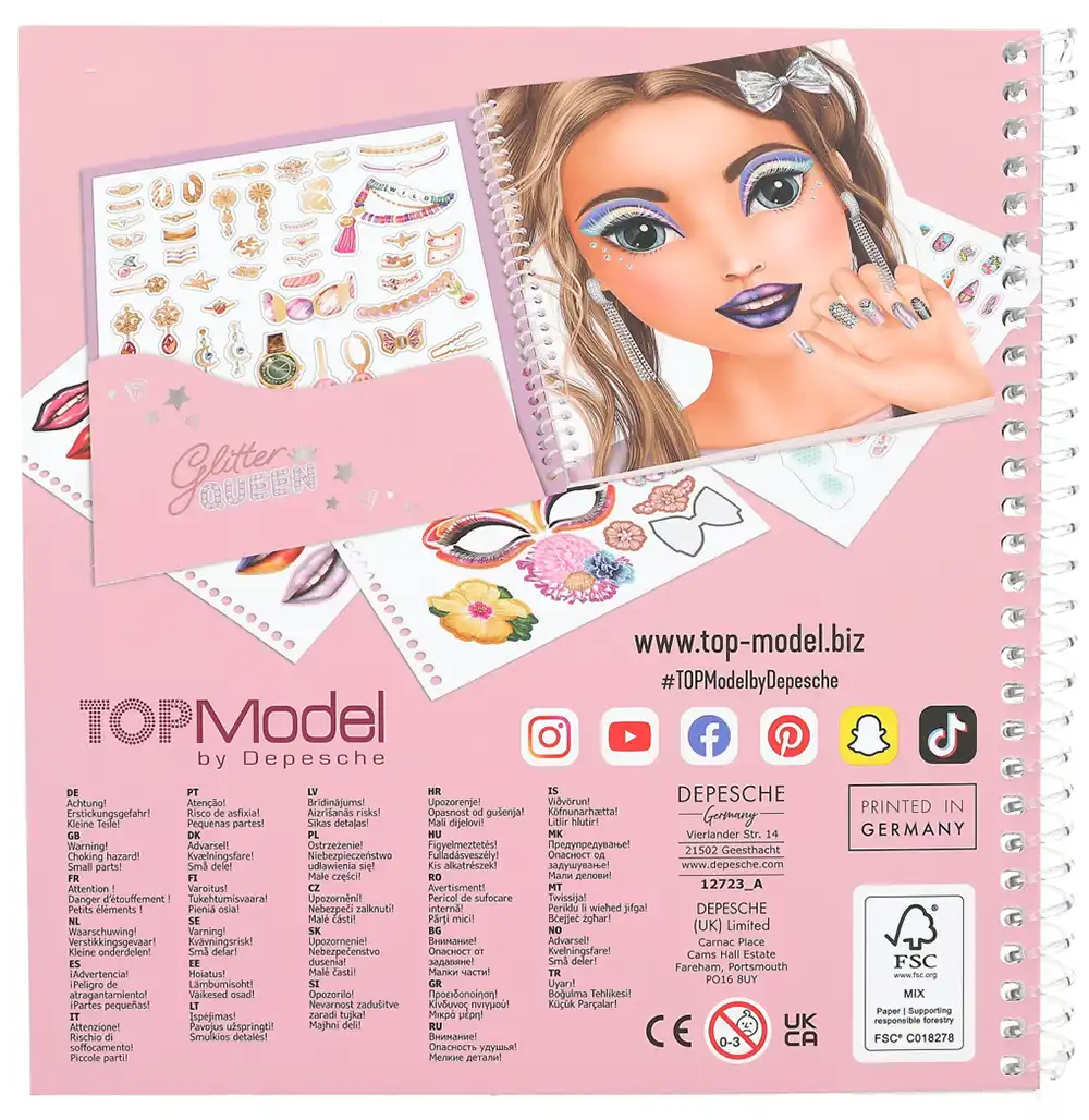 Top Model Dress Me Up Sticker Book - Wedding - Play World Toys