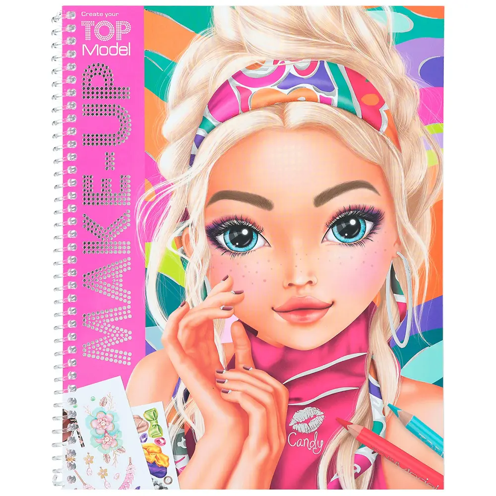 Depesche TOPModel Make-Up Colouring Book Candy