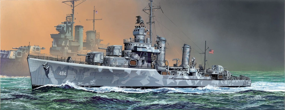 Dragon U.S.S. Buchanan DD-484 Gleaves Class Destroyer 1942 Scale 1:350