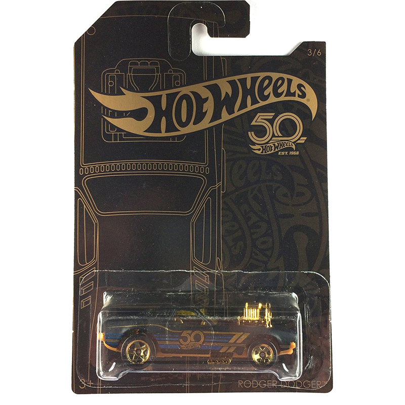 **HOT WHEELS 50th ANNIVERSARY BLACK AND GOLD YOU CHOOSE ONE**