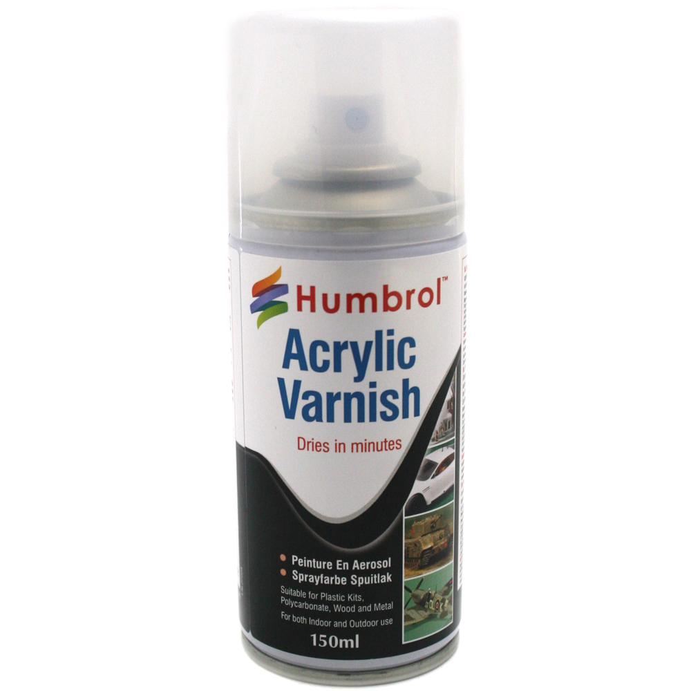 Humbrol Acrylic Spray Paint No.35 Varnish Gloss AD6035