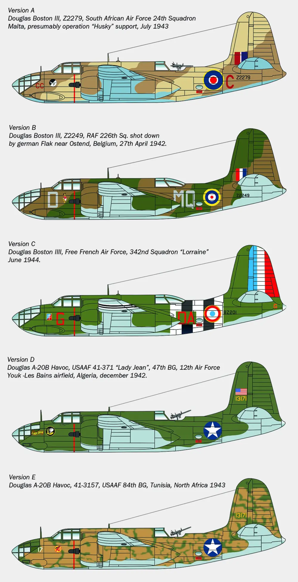 Italeri Boston III/ A-20 B/C Havok Military Aircraft Model