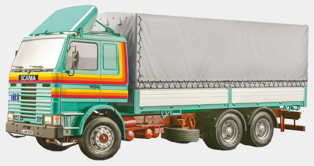 Scania 142h 6x2 Canvas Truck 90762 D1 Completed Model