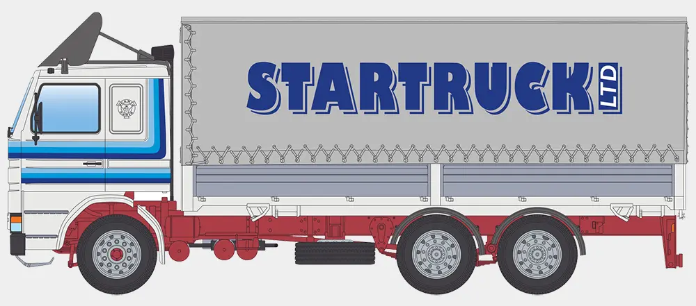Scania 142h 6x2 Canvas Truck 90762 D4 Paint Scheme B