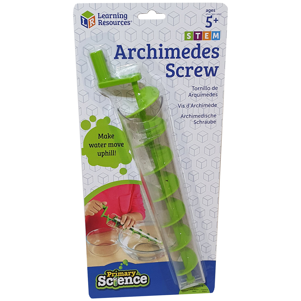 ARCHIMEDE'S SCREW pump Learning Resources childrens school science physics tool 