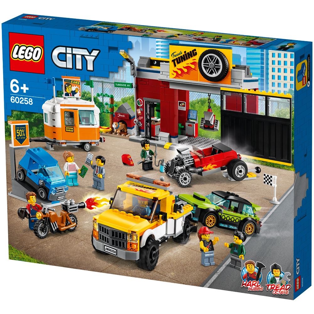 lego city tuning workshop toy car garage