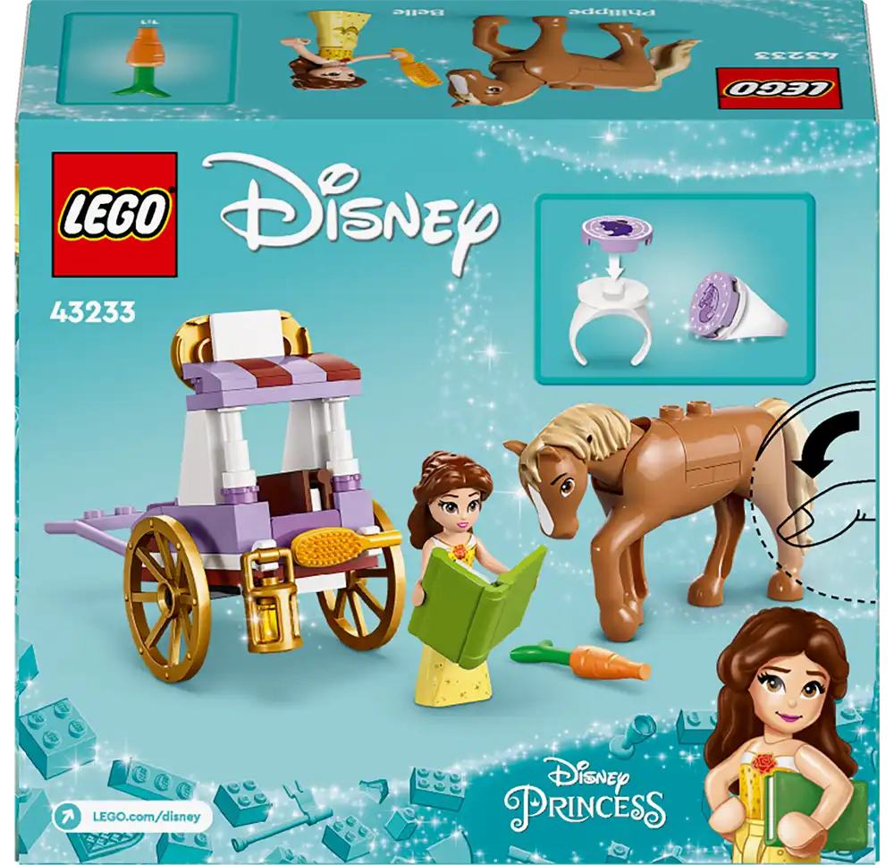 LEGO Disney Princess Belle's Storytime Horse Carriage Building Set 43233