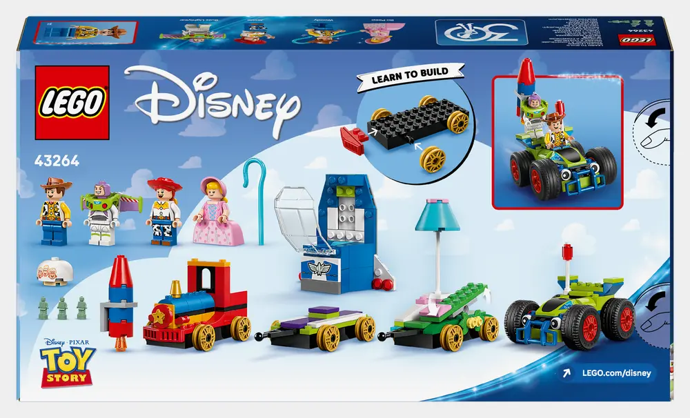 Disney Pixars Toy Story Celebration Train Rc Car D4 Packaging Back