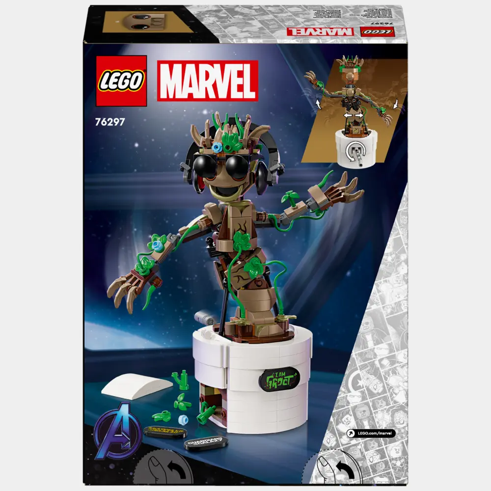 Marvel Dancing Groot D3 Packaging Back
