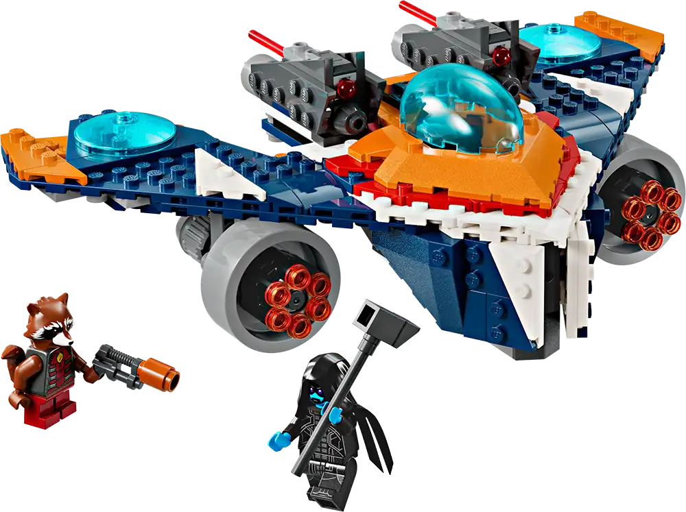 Lego Marvel Rocket's Warbird Vs. Ronan Building Set 76278