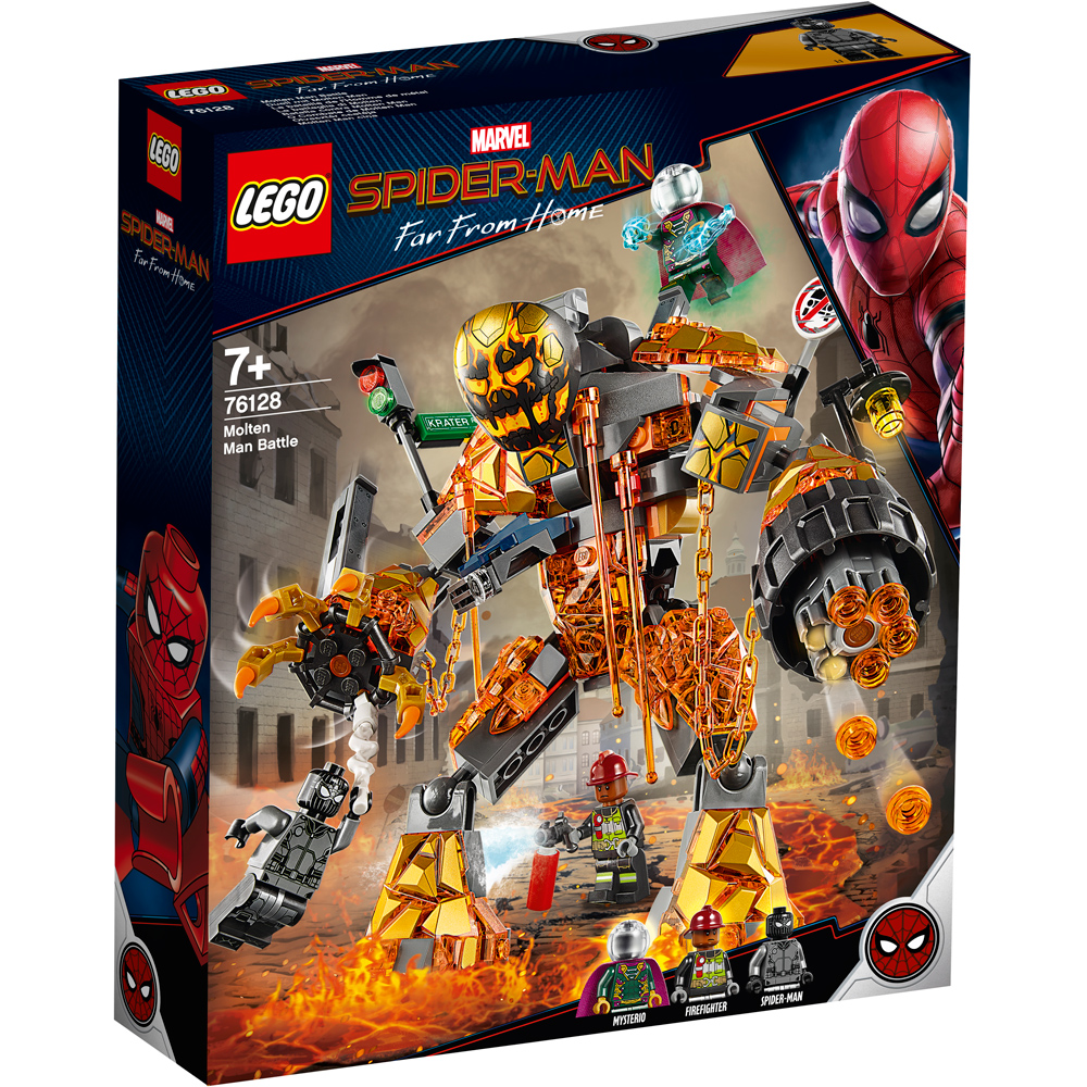 Lego Marvel Spider Man Far From Home Molten Man Battle Building