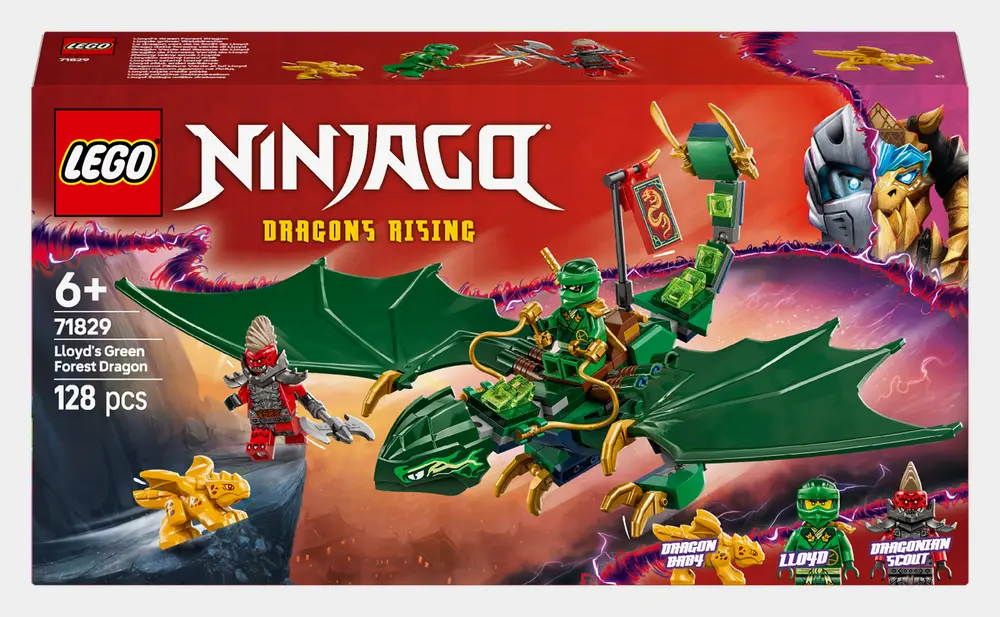LEGO NINJAGO Lloyd's Green Forest Dragon Set 71829 - Main Image