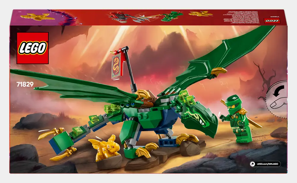 LEGO NINJAGO Lloyd's Green Forest Dragon Set 71829 - Main Image