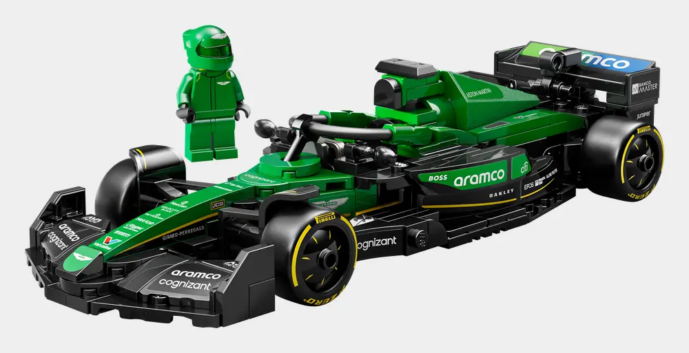 Speed Champions Aston Martin Aramco F1 Amr24 Race Car D1 Pack Contents