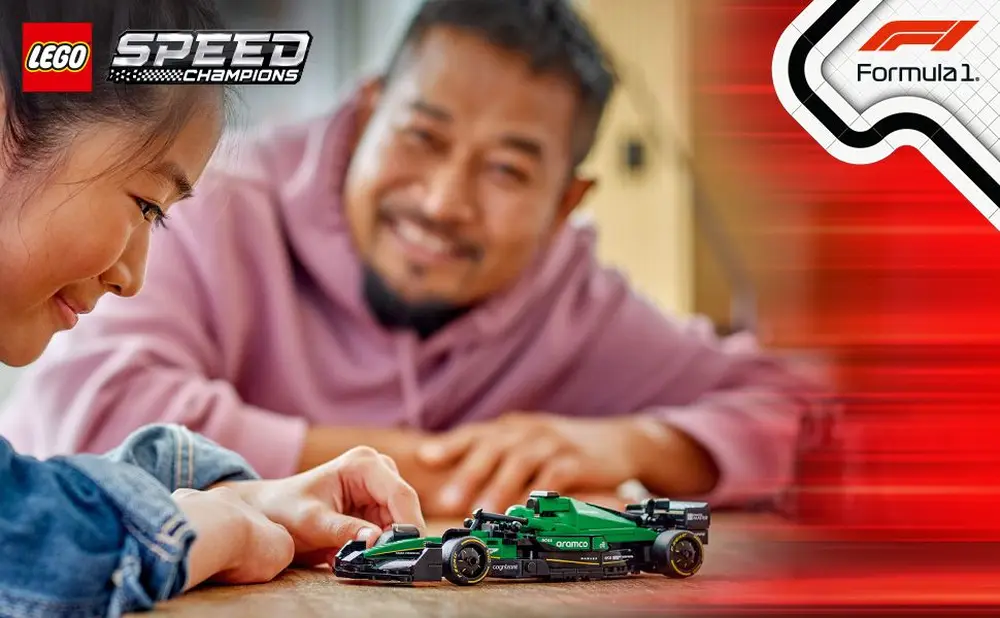 Speed Champions Aston Martin Aramco F1 Amr24 Race Car D2 Lifestyle Image