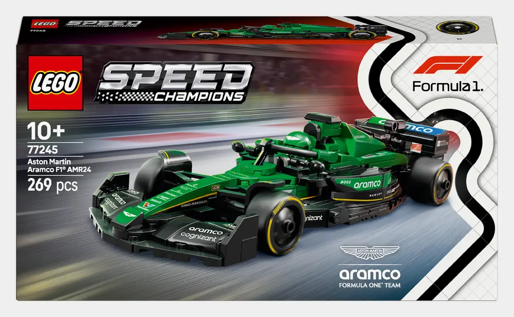 Speed Champions Aston Martin Aramco F1 Amr24 Race Car D3 Packaging Front