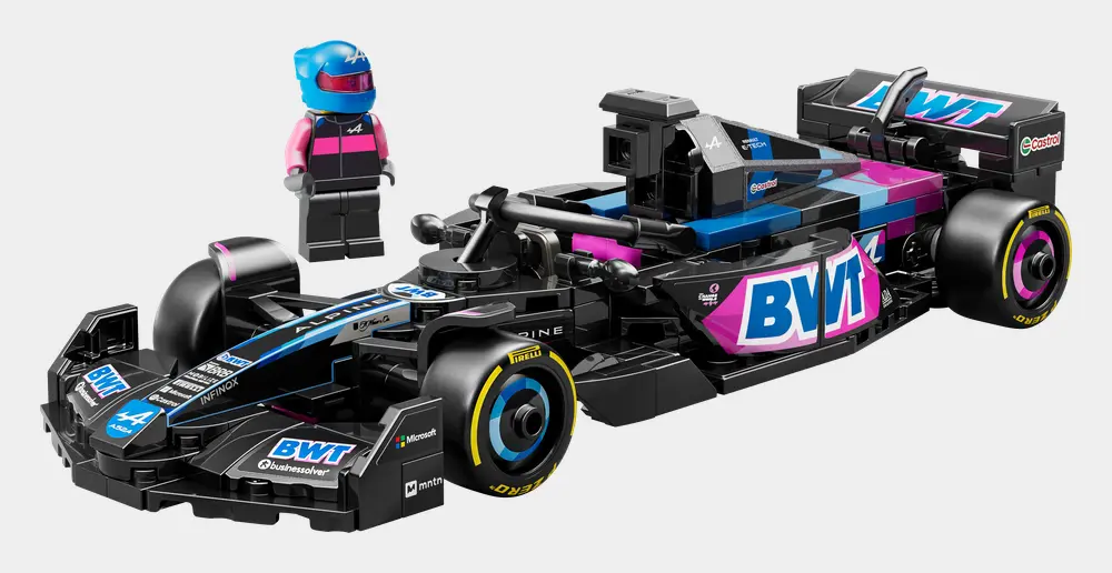 Speed Champions Bwt Alpine F1 Team A524 Race Car D1 Pack Contents