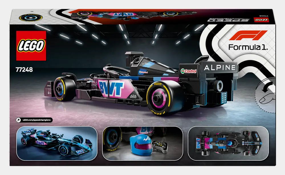 Speed Champions Bwt Alpine F1 Team A524 Race Car D4 Packaging Back