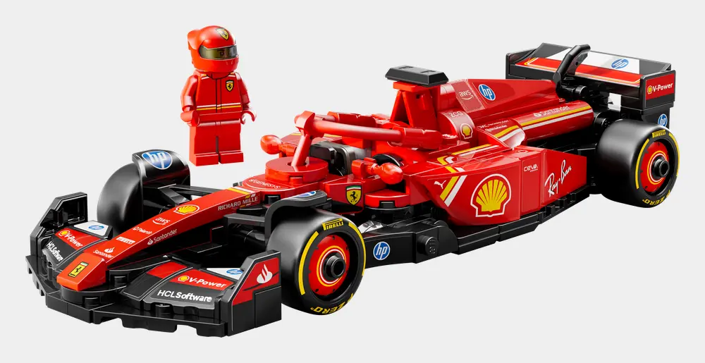 Speed Champions Ferrari Sf24 F1 Race Car D1 Pack Contents