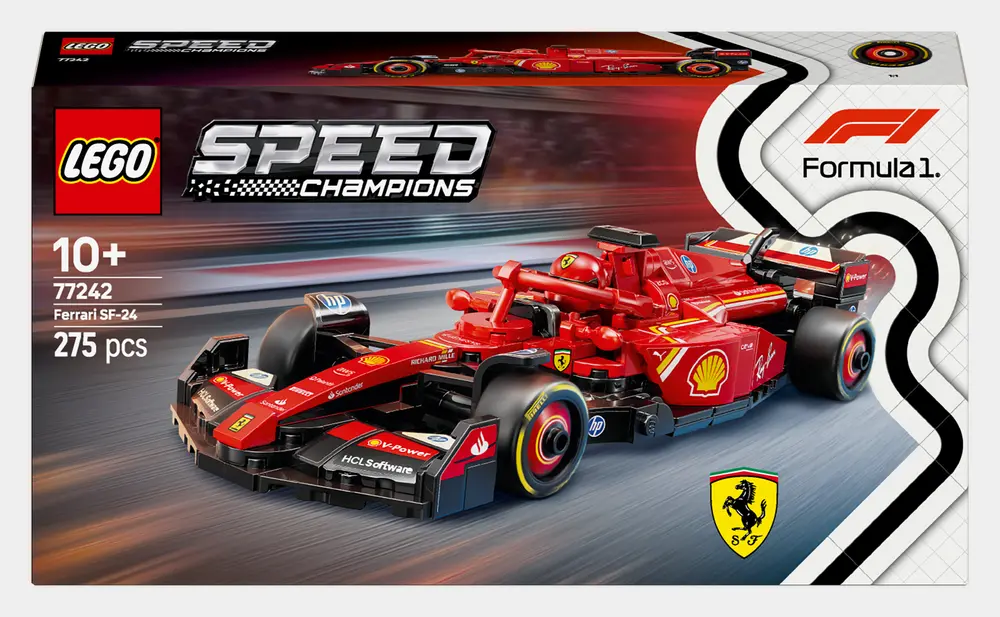 Speed Champions Ferrari Sf24 F1 Race Car D3 Packaging Front