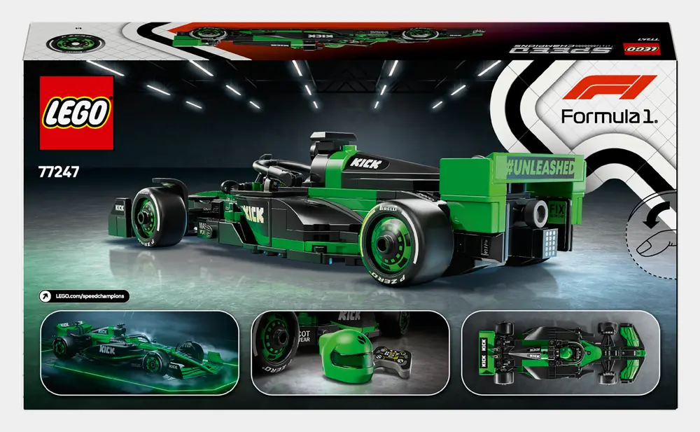 Speed Champions Kick Sauber F1 Team C44 Race Car D4 Packaging Back