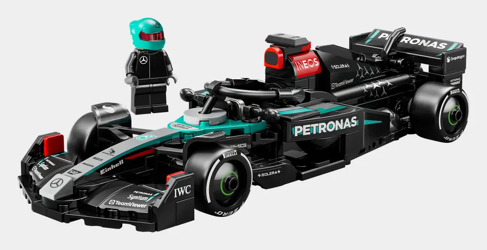 Speed Champions Mercedes Amg F1 W15 Race Car D1 Pack Contents