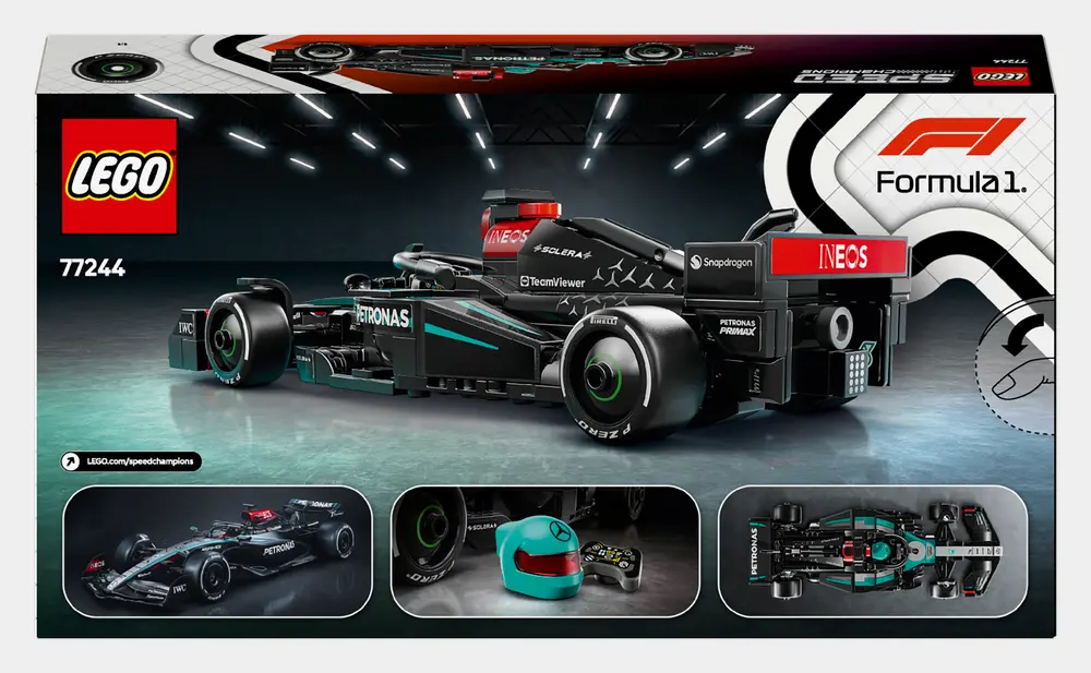 Speed Champions Mercedes Amg F1 W15 Race Car D4 Packaging Back