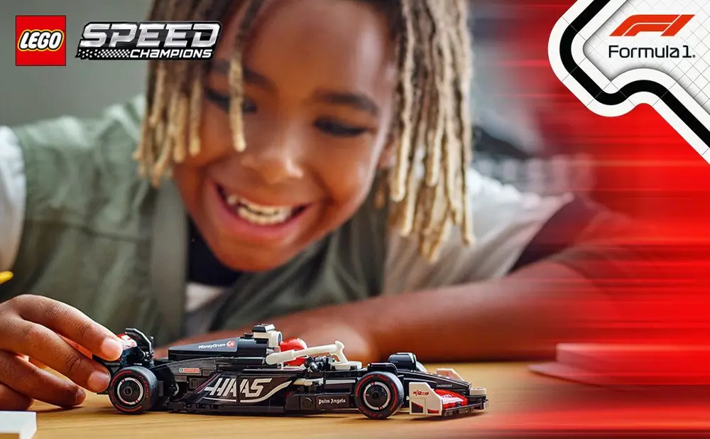 Speed Champions Moneygram Haas F1 Team Vf24 Race Car D2 Lifestyle Image