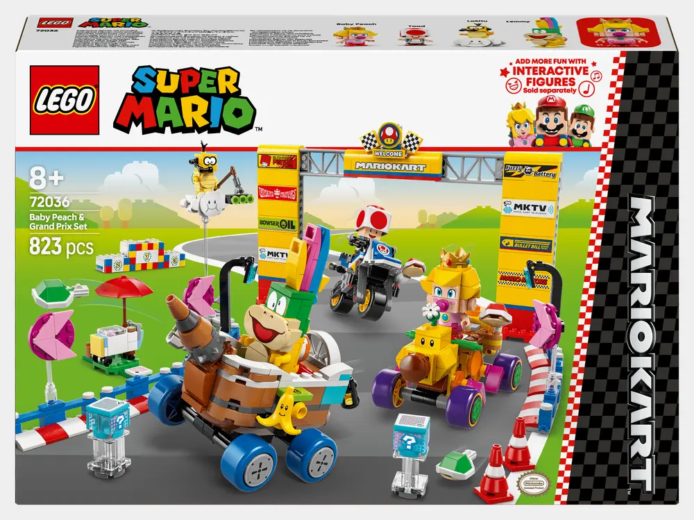 Super Mario Mario Kart Baby Peach Set D3 Packaging Front