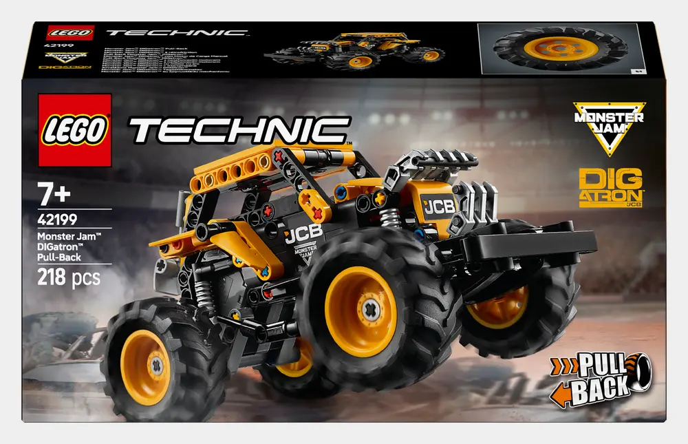 Technic Monster Jam Digatron Pull Back D3 Packaging Front