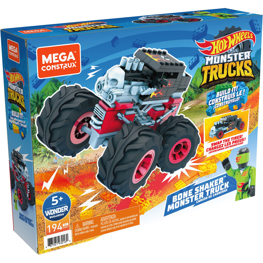 Mega Construx Hot  Wheels  Buildable Monster Truck Bone 