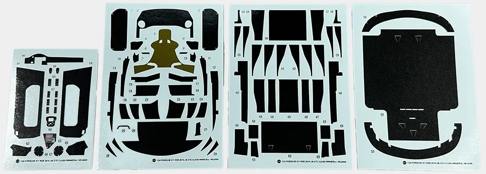 Detail Up Parts Porsche 911 Rsr 2018 Nu24040e D2 Carbon Decals