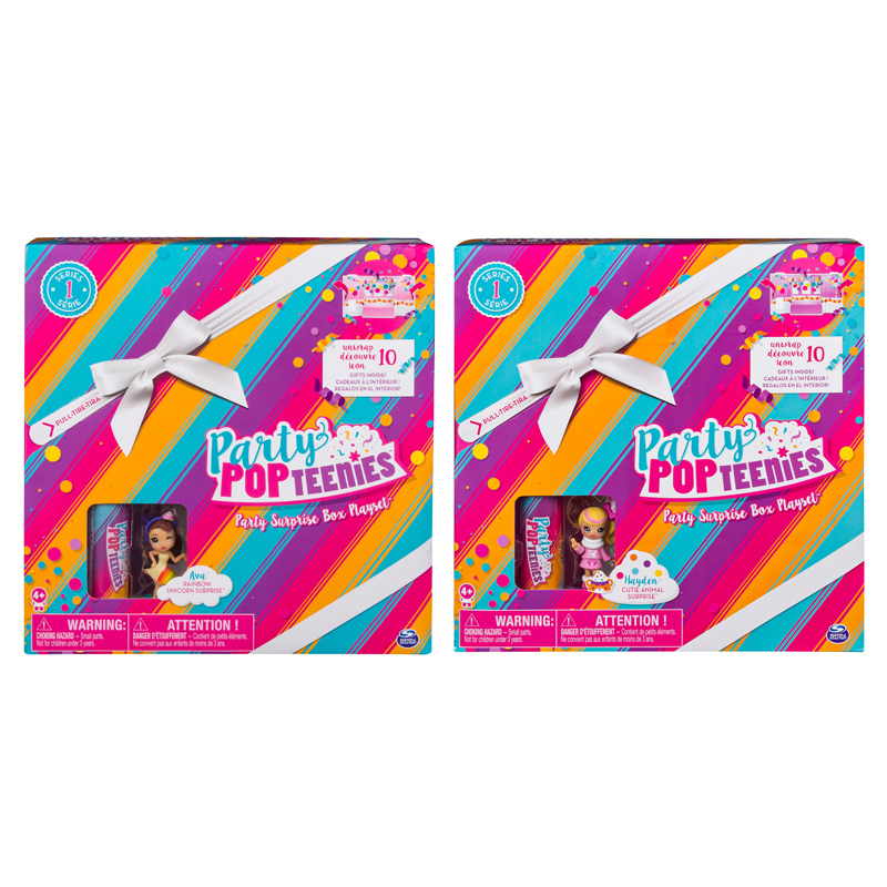 party popteenies party surprise box playset