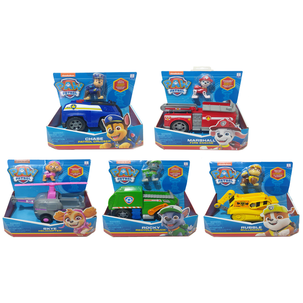 paw patrol on a roll chase figure and vehicle with sounds