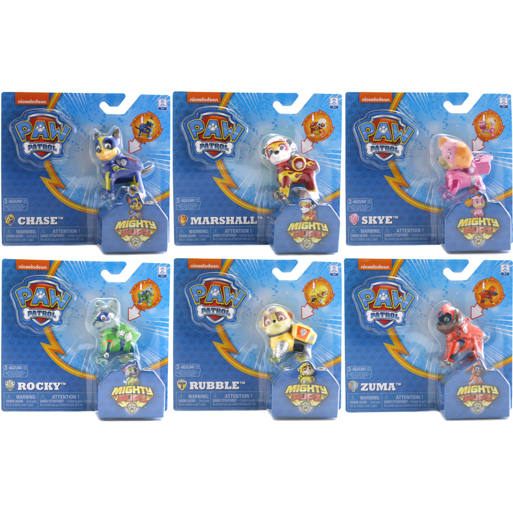 paw patrol mighty pups figures