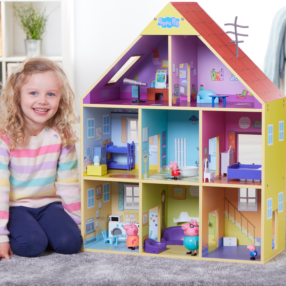 peppa pig house set