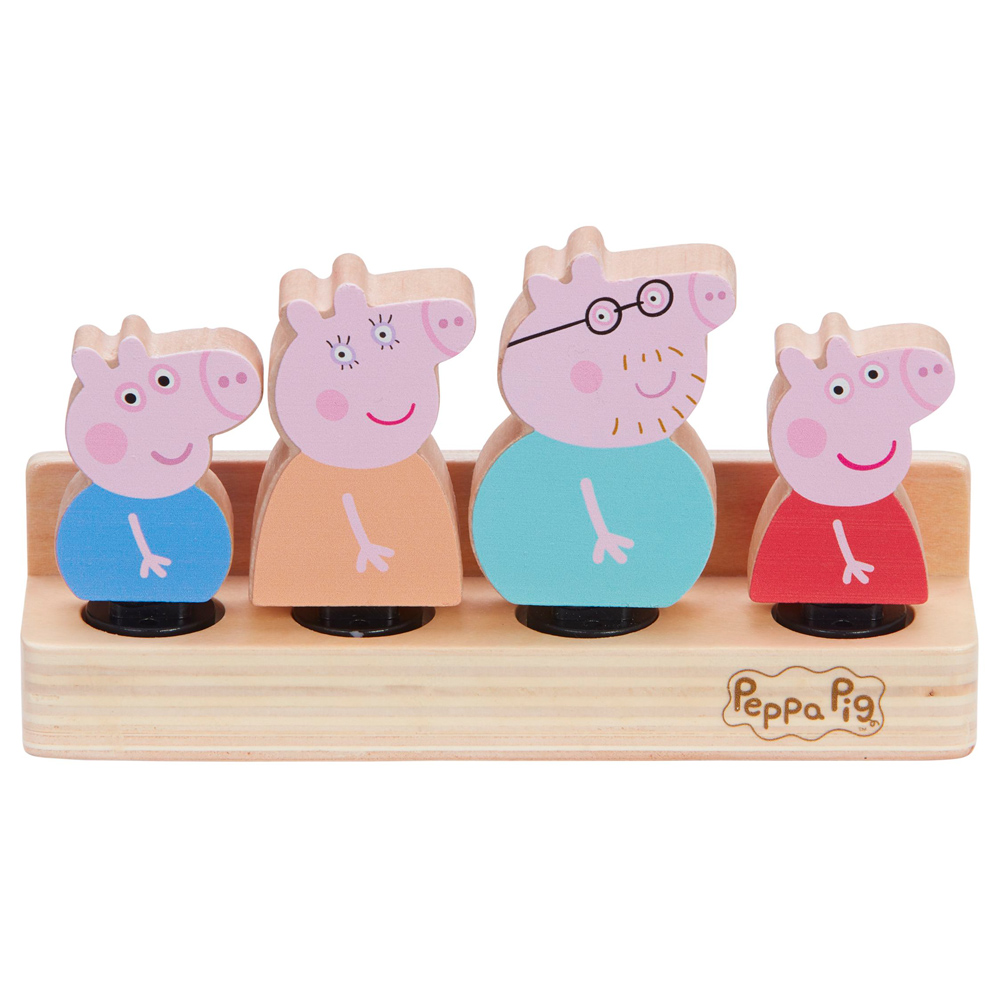 wooden family figures