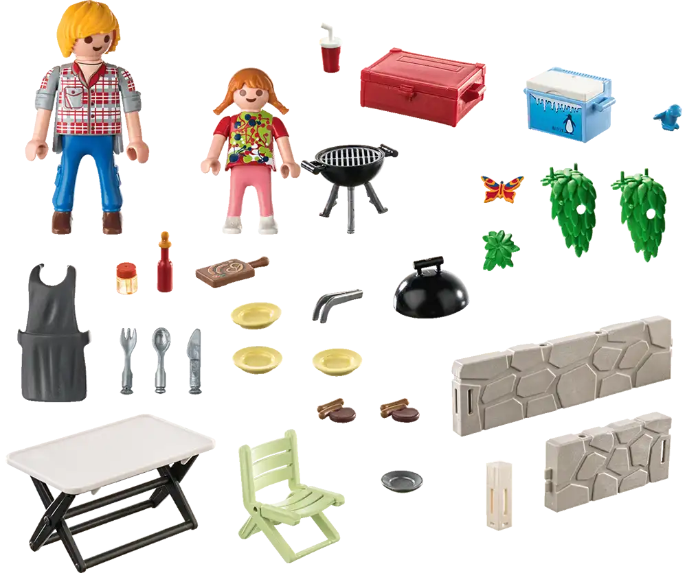 Playmobil Family Fun Barbecue Playset Ages 4-10