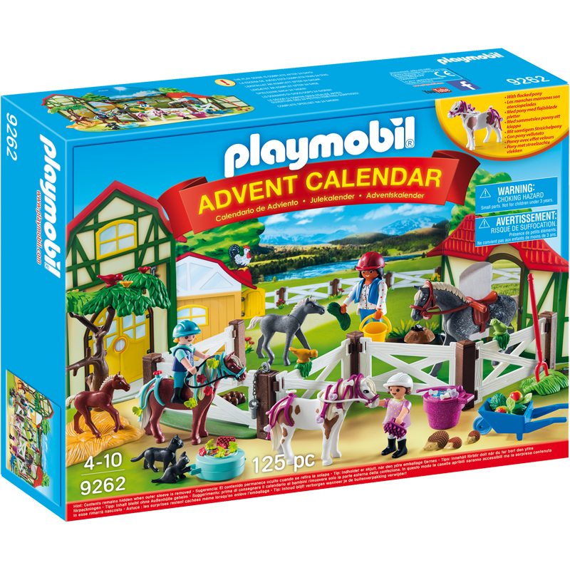 Playmobil Horse Farm Advent Calendar with Flocked Pony 9262 eBay