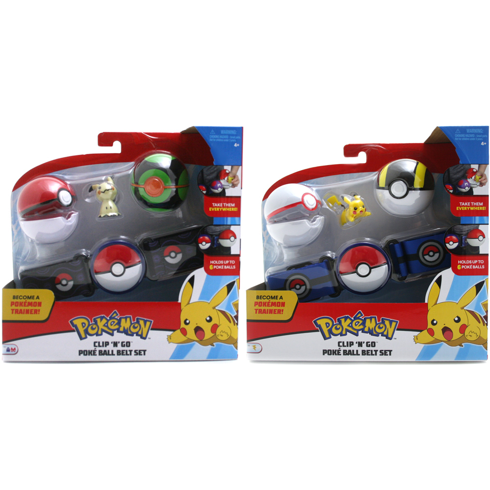 pokemon clip n carry pokeball belt