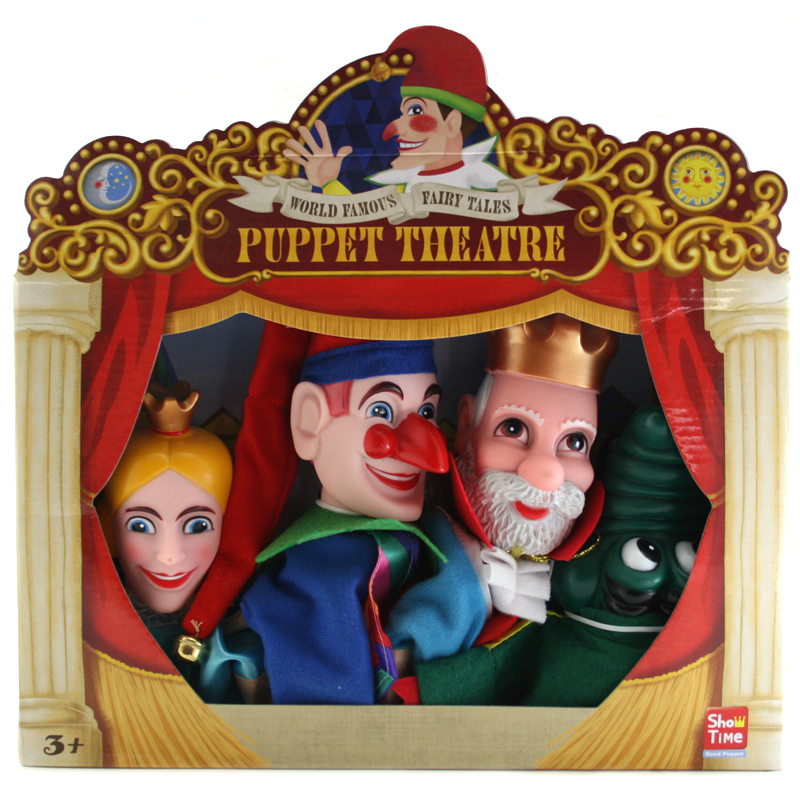 Show Time Puppet Theatre Punch & Judy 4 Large Hand Puppets NEW