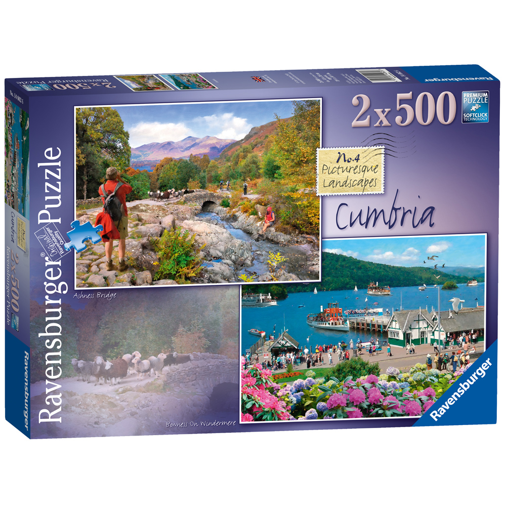 No 4 Picturesque Landscapes Cumbria 2x500 Piece Jigsaw Puzzles From Ravensburger Wwsm