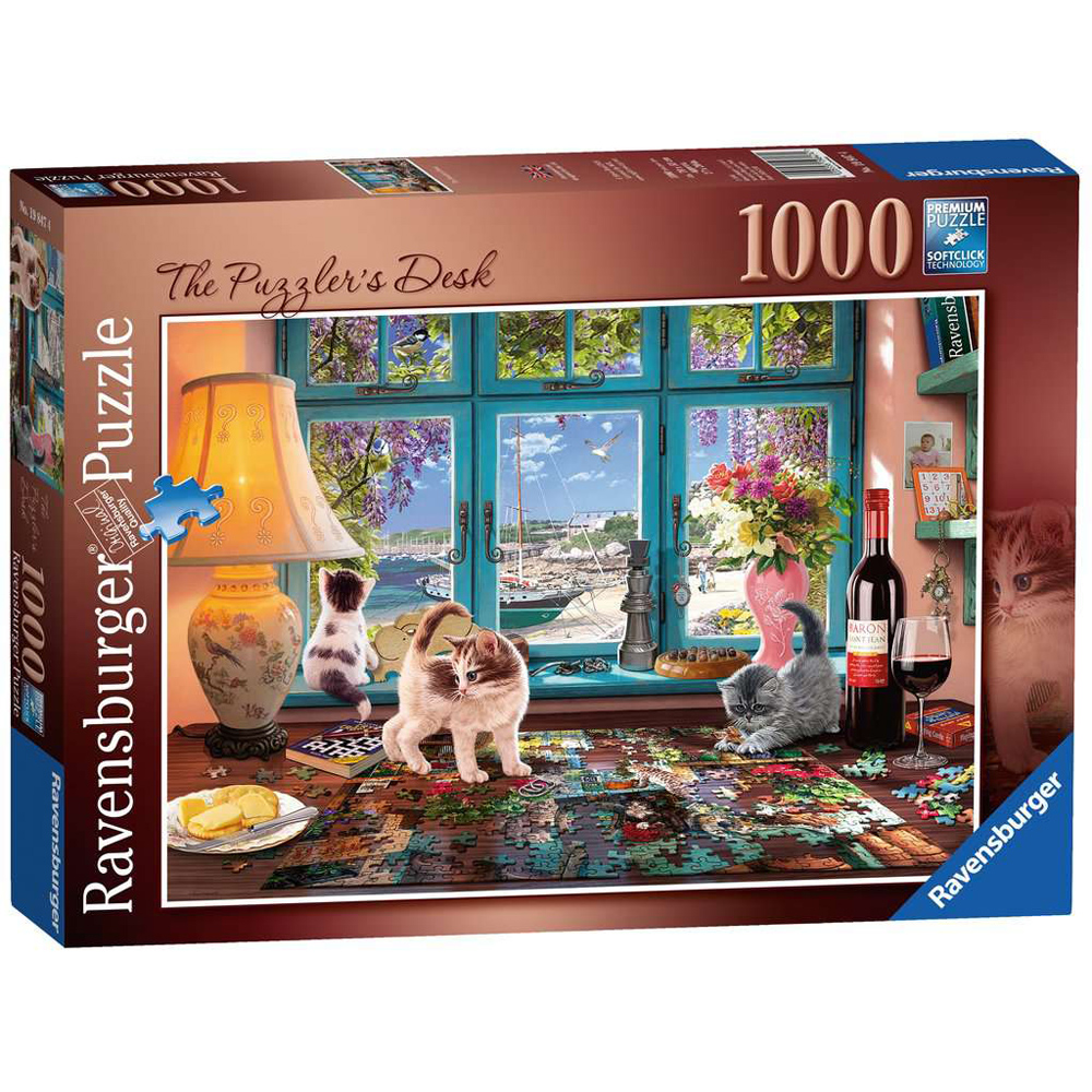 The Puzzler S Desk 1000 Piece Jigsaw Puzzle From Ravensburger Wwsm